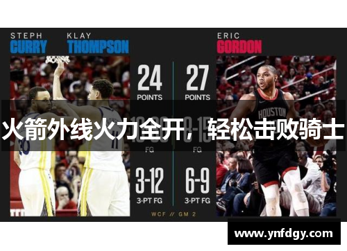 火箭外线火力全开，轻松击败骑士